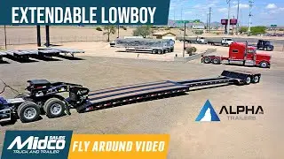 Alpha HD A80 HDG Extendable Lowboy Trailer | Heavy Haul Hydraulic Detachable