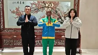 (2025) Rwanda kung fu training in China Master chow xinyi #wushu Rwanda
