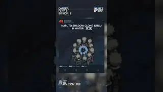 Naruto shadow Clone Jutsu In Water 🥶🥶 #naruto #anime # viral #ytshorts #video