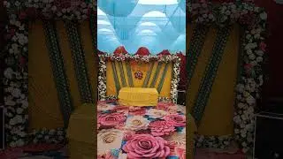 Haldi ceremony decoration | Haldi decoration idea |#wedding #wedding#haldi #indiawedding #haldidecor