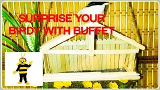 How to make popsicle stick bird feeder.Master Bee -Official