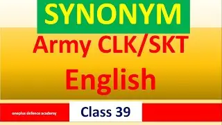 Synonyms for Army Clerk | Keshav Sir | army clerk english classes, Airforce english, Ariforce X & Y