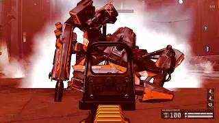 Defeating The Crusher at the end of Cyber Horde