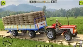 Indian tractor Farming simulator game  - Android game play#tractors #stuntgame