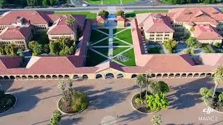 Flying without wings series #5: Main Quad, Memorial Court, Stanford University Oval, and Palm Drive