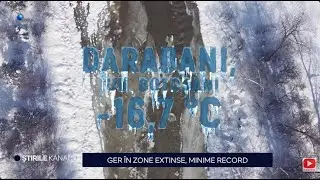 Stirile Kanal D - Ger in zone extinse! Minime record! | Editie de seara