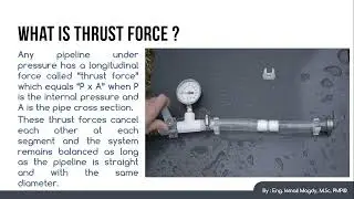 What is thrust force in buried pipeline