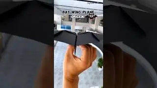 How to fold paper bat plane that can flap their wings when flying || #shorts #craft #diy #viral