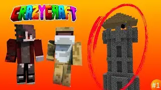 Crazy Craft - Village Tower - Episode 1 | Jumptober Studios Crazy Craft Playthrough #java #minecraft