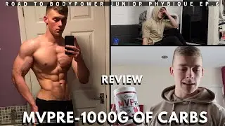 MVPRE-REVIEW/STAGE BOARDSHORTS/1000G CARB REFEED- road to body power junior physique EP.6