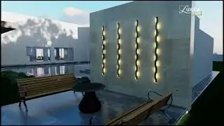 L&aacute;mpara De Muro Para Exteriores IP65 Carrara Resistente A Lluvia 3 Colores De Iluminaci&oacute;n.