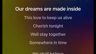 Somewhere in time karaoke mmoGb female key from the movie somewhere in time with English lyrics
