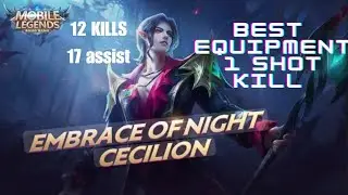 One-Shot Mage CECILION 🔮 | 12 Kills 17 Assists | Ranked MLBB #gaming