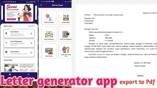 Flutter surat generator & export to pdf