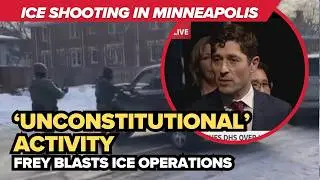 &ldquo;We&rsquo;re not backing down&rdquo;: Frey slams ICE surge during DHS lawsuit announcement