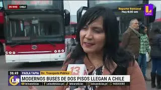 Modernos buses el&eacute;ctricos y de dos pisos llegan a Chile