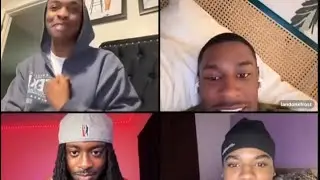 Poodie and Landon on live with moses and Levi 
