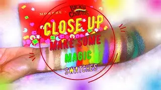 Morphe x Lucky Charms Make Some Magic Artistry Palette l CLOSE UP l Swatches l NelleDoingThings!