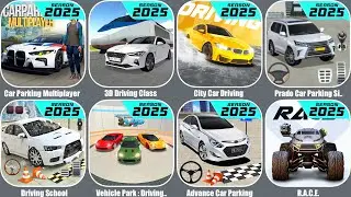 Car Parking Multiplayer,3D Driving Class,City Car Driving,Prado Car Parking,Vehicle Park : Driving
