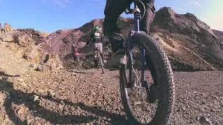 Drone filming Unicyclists at Parys Mountain