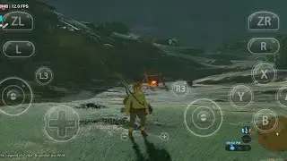 Trying to play Zelda botk game using 845 chipset phone