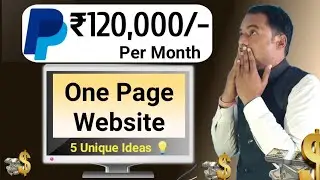 Create One Page Website and Earn Money || Make Rs100k per Month | No Daily Work Long Time Earning