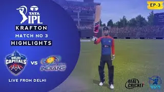 DC VS MI | MATCH NO 3 | #cricket#realcricket #ipl #rohitsharma #hardikpandya 