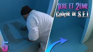 5/5 ⏩ Pose SEL d'ÉTANCHÉITÉ 2 couches dans la douche italienne  ( SPECSEL LABO France )