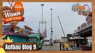 178. Cannstatter Volksfest 2025 | 3 Tage vor Wasen beginn 🚧🎡 [ Wasen Aufbau Blog 9 ]