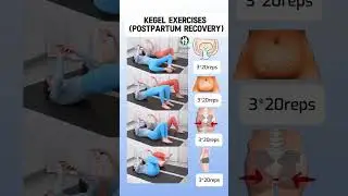 KEGEL EXERCISES (POSTPARTUM RECOVERY) 🔥 #yoga #weightloss #fitnessroutine #shorts