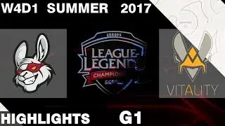 MSF vs VIT | Game 1 | HIGHLIGHTS | EU LCS SUMMER 2017 | Misfits vs Team Vitality