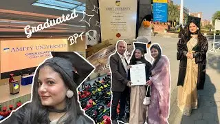 Graduation day🎓👩🏻‍🎓 | Amity university, Noida| BPT | convocation ceremony
