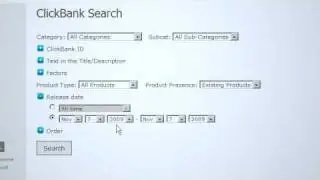 How To Find ClickBank Products by Release Date