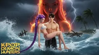 JINU RESCUES RUMI FROM THE DEATH  ON A DESERTED ISLAND || KPOP DEMON HUNTERS
