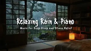 🌧️ Soft Rainfall & Piano 🌙 Deep Sleep Music for Calm Night, Serene Dreams & Mind Relaxation ✨