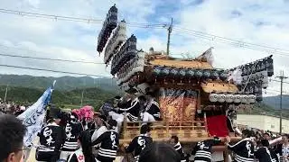 令和7年　白木だんじり　水分神社宮入り