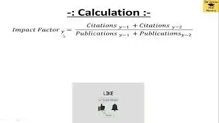 Impact Factor of journals, Impact Factor calculation in hindi  Indian PhD
