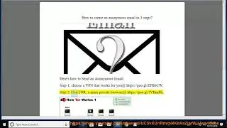 Create an anonymous email