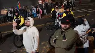 Portland Police keep streets clear at ICE protest