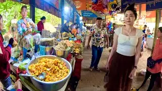 Walking tour at Countryside traditional market - Cambodia tour 2024