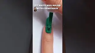 DIY Matte Nail Polish with Cornstarch 2021 #shorts
