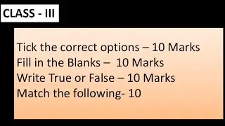 Class III PT-2 Syllabus and important questions #aiarunkumar #class3 #computer