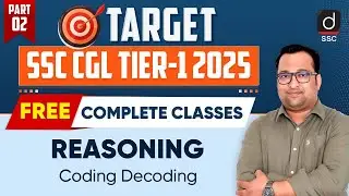 Coding Decoding | Part-2 | CGL Tier-1, 2025 | Reasoning | FREE Classes | Drishti SSC