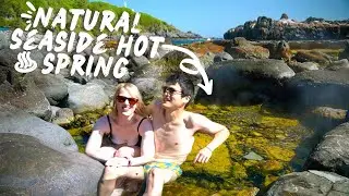 Japan Van Life Vlog | Totally Alone in our Own Secret Onsen in Hokkaido (+ active volcano hike!🌋)