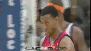 Andre Iguodala And1 Dunk vs Knicks 10-31-09