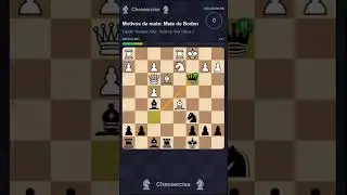 Motivos de mate: Mate de Boden  #chess #ajedrez #chesspuzzles #chessreels #mateen2 #matedeboden
