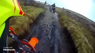 KTM Green Laning near Lancaster. Salt Rd Roman Road