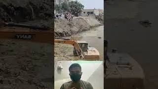 Застрял в грязи: драматическое спасение с помощью экскаваторного крана!