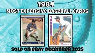 1984 Most Expensive Baseball Cards - December 2025