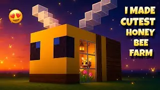 I MADE THE CUTEST HONEY BEE FARM IN MINECRAFT || MINECRAFT SURVIVAL SERIES 